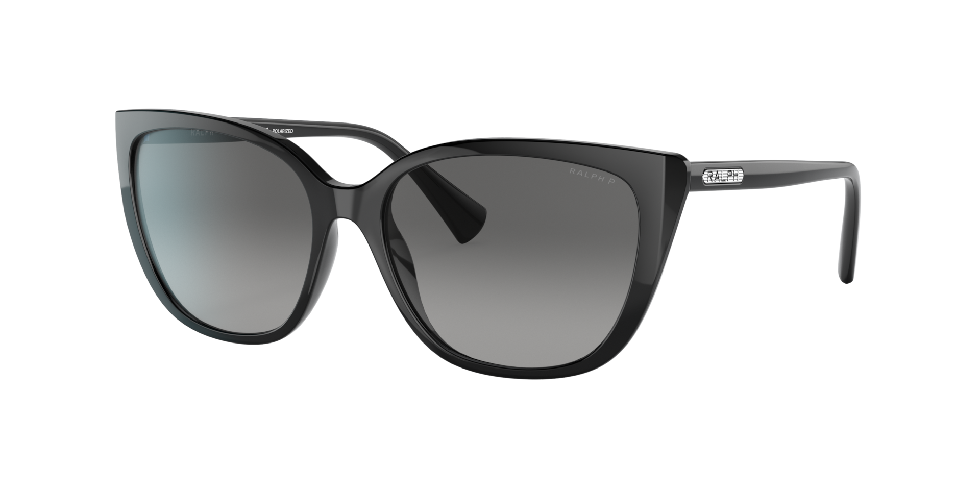 Ralph Woman Sunglass RA5274 Frame color Shiny Black Lens color Polarized Gradient Grey