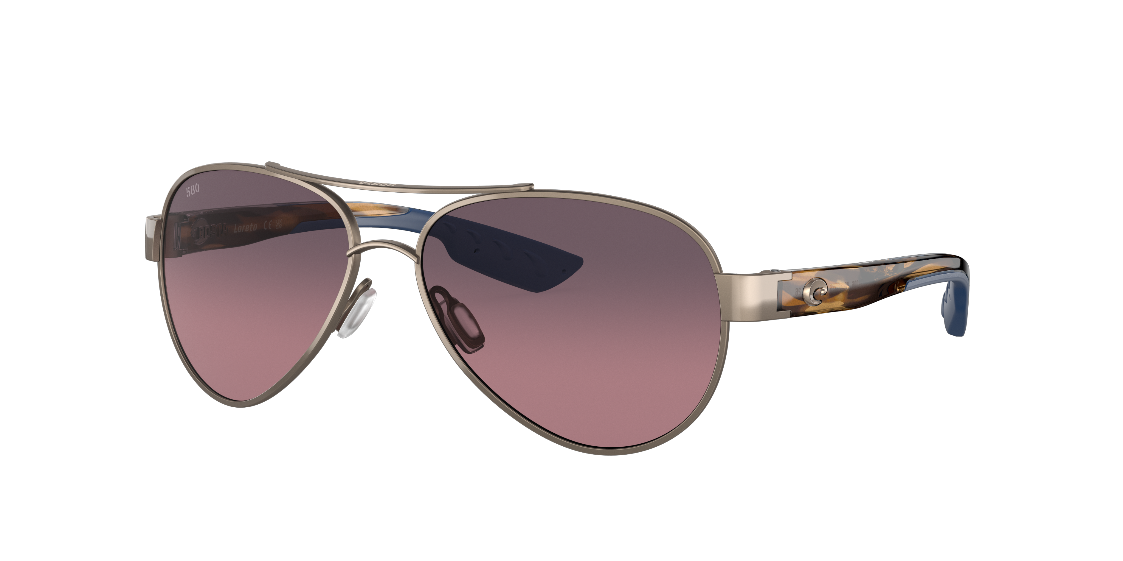 Costa Woman Sunglass Loreto -  Frame color: Golden Pearl, Lens color: Rose Gradient