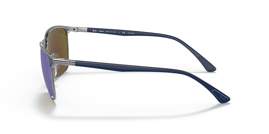 レイバン RB3686 Chromance 偏光サングラス ケース付き Ray-Ban RB3686 Polarized+ Lenses XL (57 - 19) with Blue lenses and