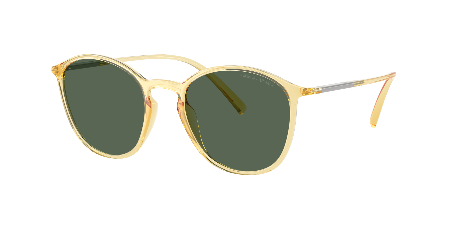 Giorgio Armani Man Sunglass AR8233U - Frame color: Honey, Lens color: Dark Green