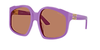 MIU MIU トータスシェル 薄紫レンズ サングラス Miu Miu MU A07S L (59 - 19) with Violet lenses and Black frame