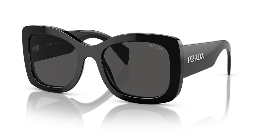 Prada PR A08S M (56 - 20) with Grey lenses and Black frame