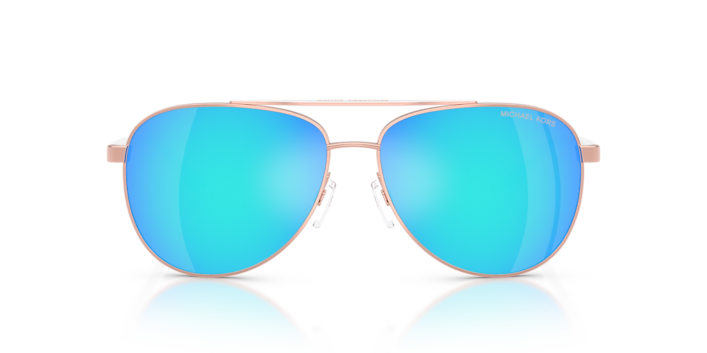 Michael Kors Hvar L (59 - 14) with Blue lenses and Pink frame