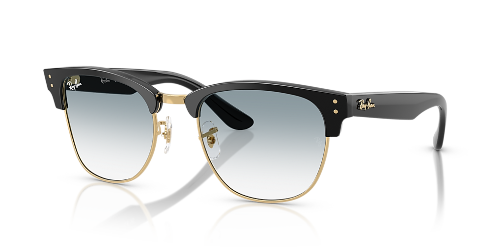 Ray-Ban Clubmaster Reverse S (51 - 21) with Blue lenses and Black