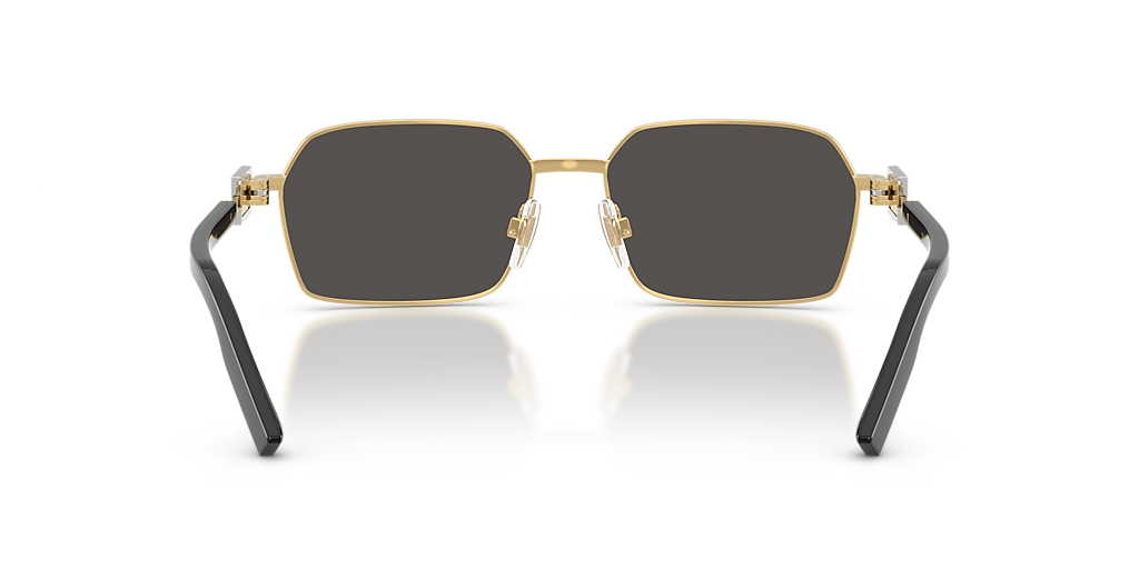 Dolce&Gabbana DG2316 L (56 - 16) com Lentes Cinza e Armação Ouro