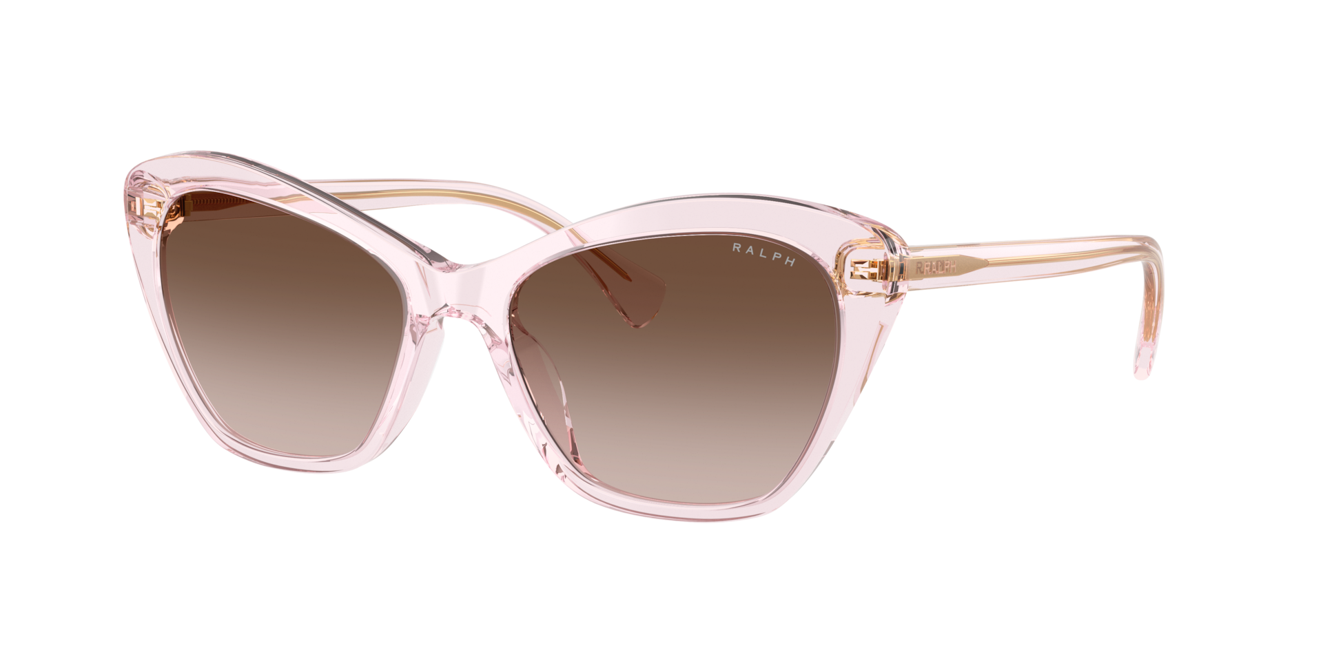 Ralph Woman Sunglass RA5337U -  Frame color: Shiny Transparent Pink, Lens color: Gradient Brown