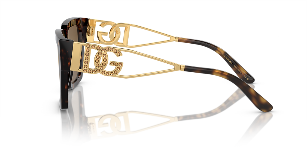 Dolce&Gabbana DG4446B L (53 - 19) with Brown lenses and Tortoise