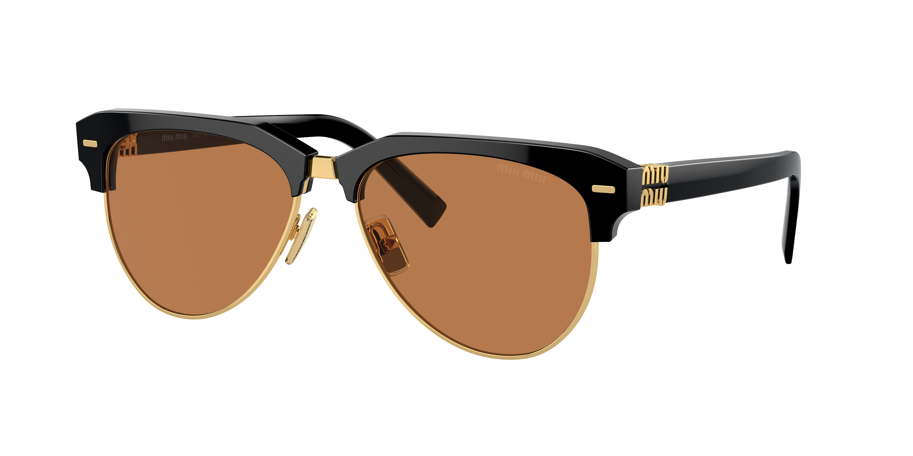 miu. Miu Miu MU 09ZS L (57 - 16) with Brown lenses and Black frame