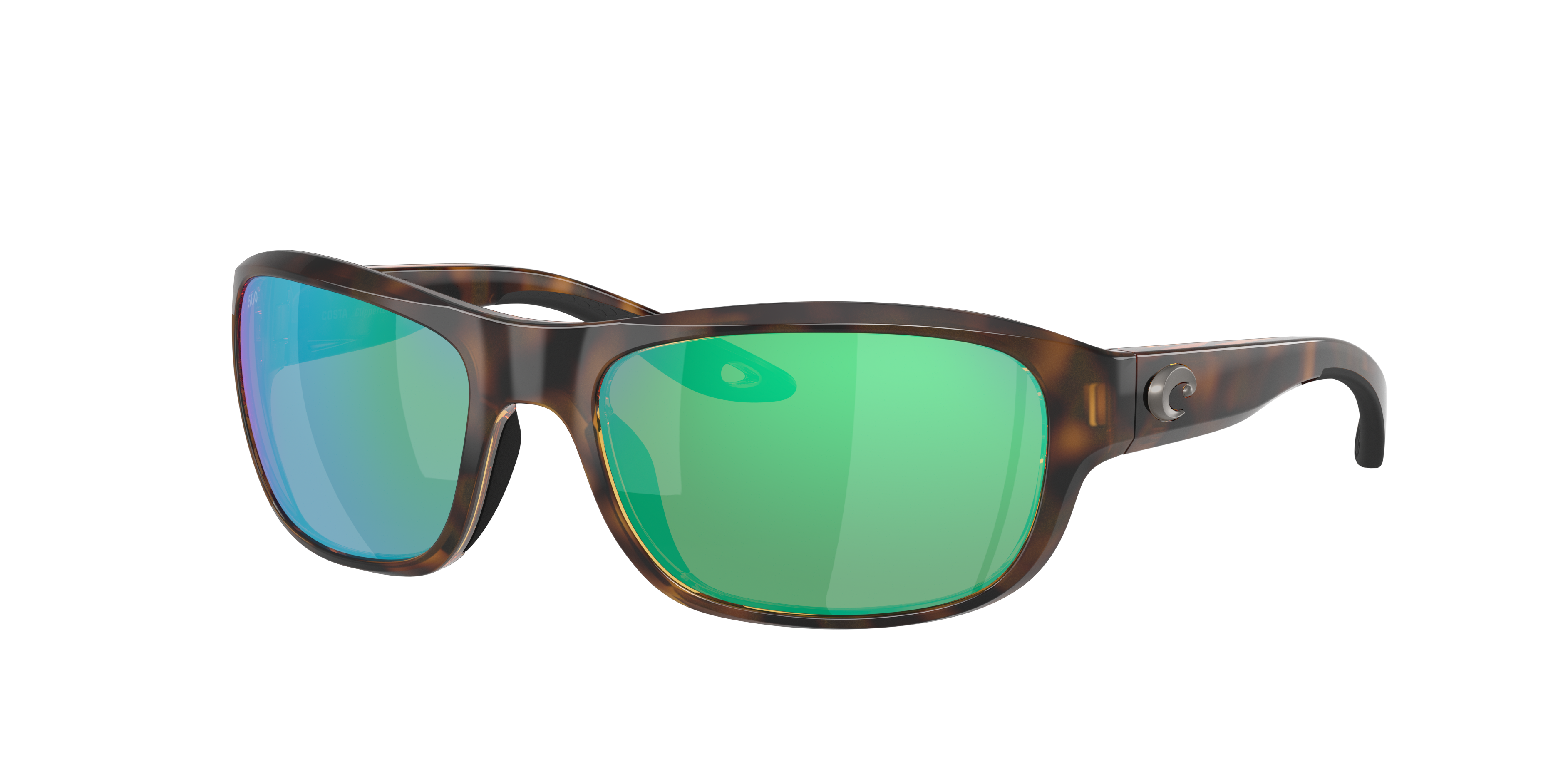 Costa Unisex Sunglass Clipperton -  Frame color: Tortoise, Lens color: Green Mirror