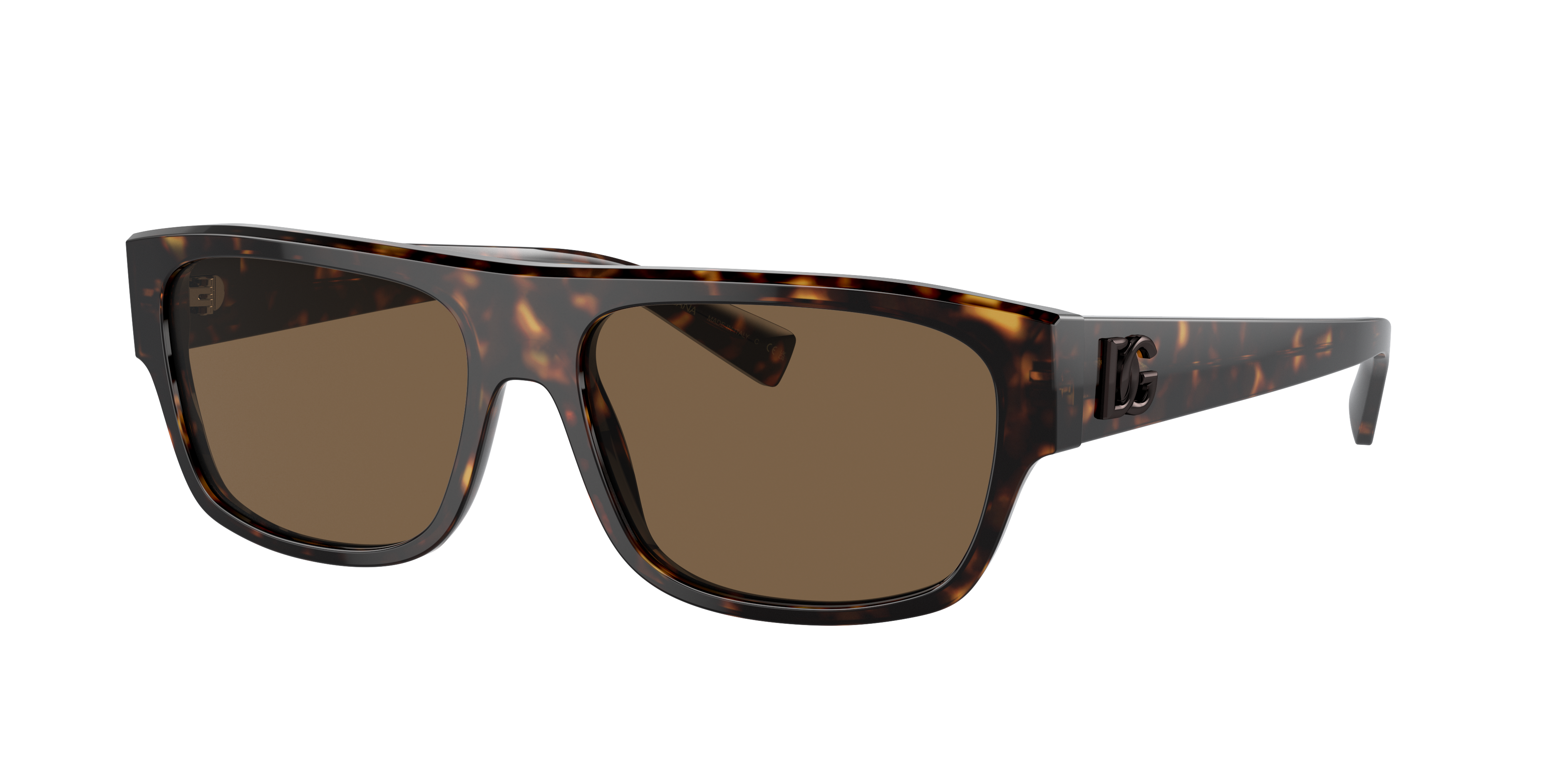 Dolce&Gabbana Herren Dunkelbraun Mann Sunglass Dg4455 - Rahmenfarbe: Havana, Linsenfarbe: