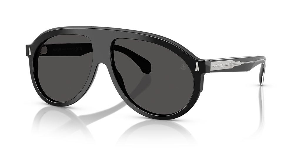 Moncler ME6001 Fhaite M (59 - 13) with Grey lenses and Black frame