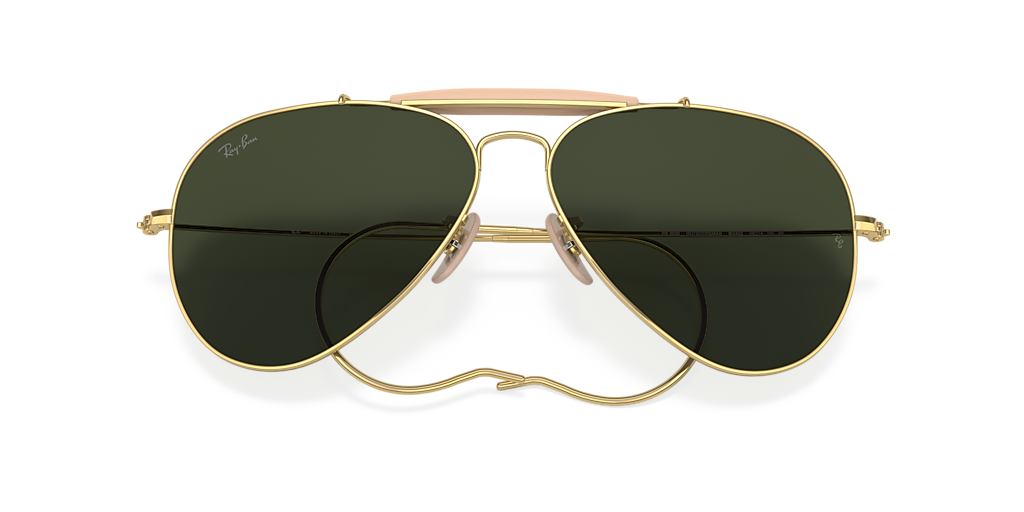 Ray-Ban Outdoorsman | Aviation Collection XL (58 - 14) with Green