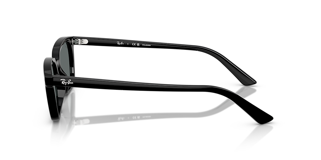 Ray-Ban Zaya Bio-Based XXS (50 - 19) with Grey lenses and Black