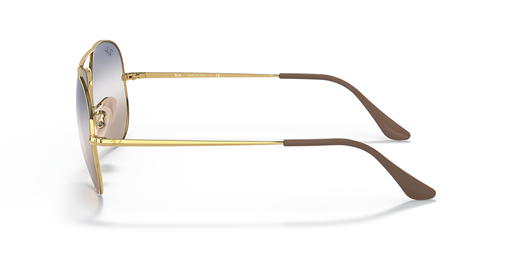 Ray-Ban RB3689 Bi-Gradient L (58 - 14) with Blue lenses and Gold