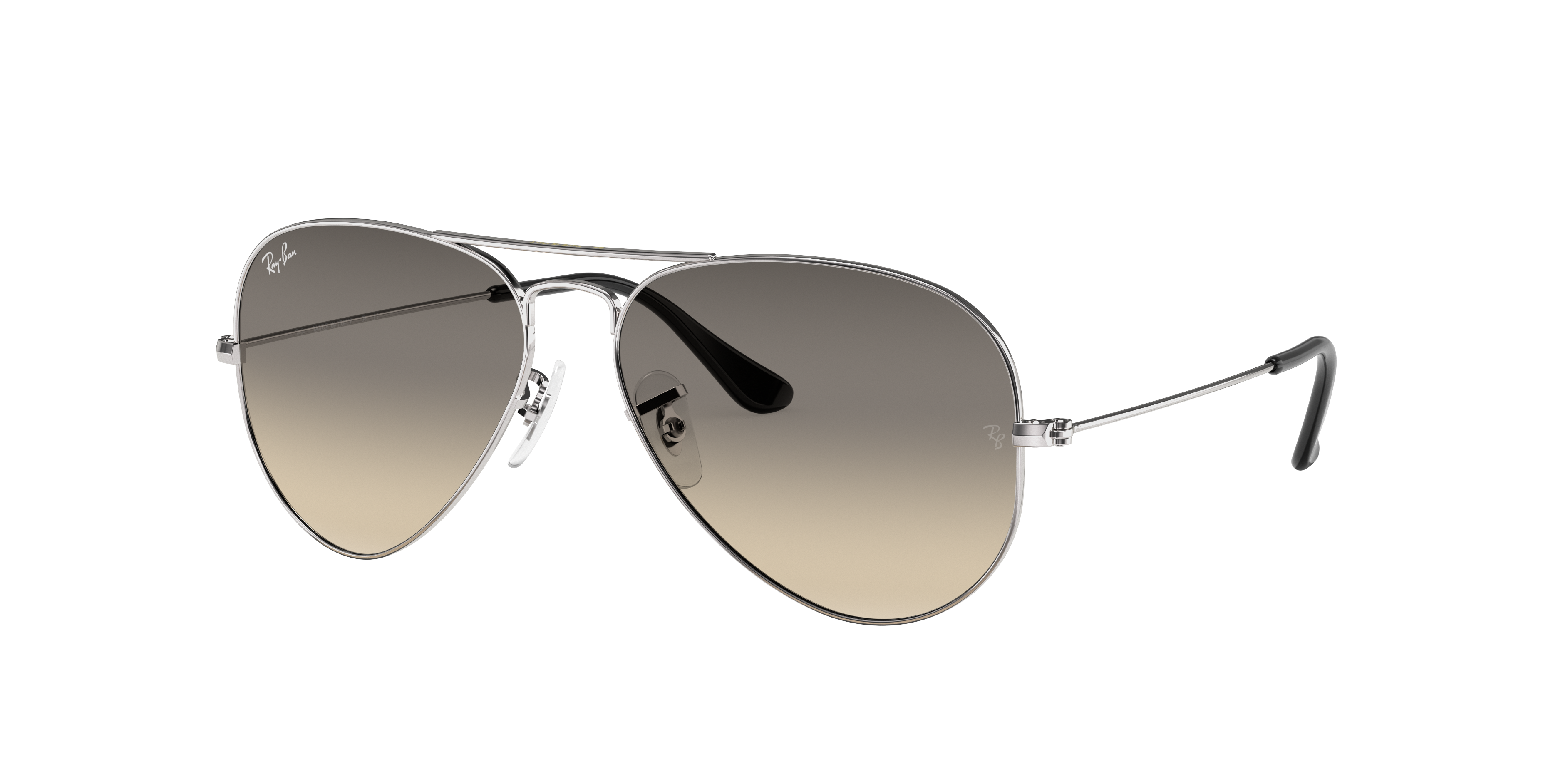 Ray-Ban Aviator Gradient XL (58 - 14) with Grey lenses and Silver