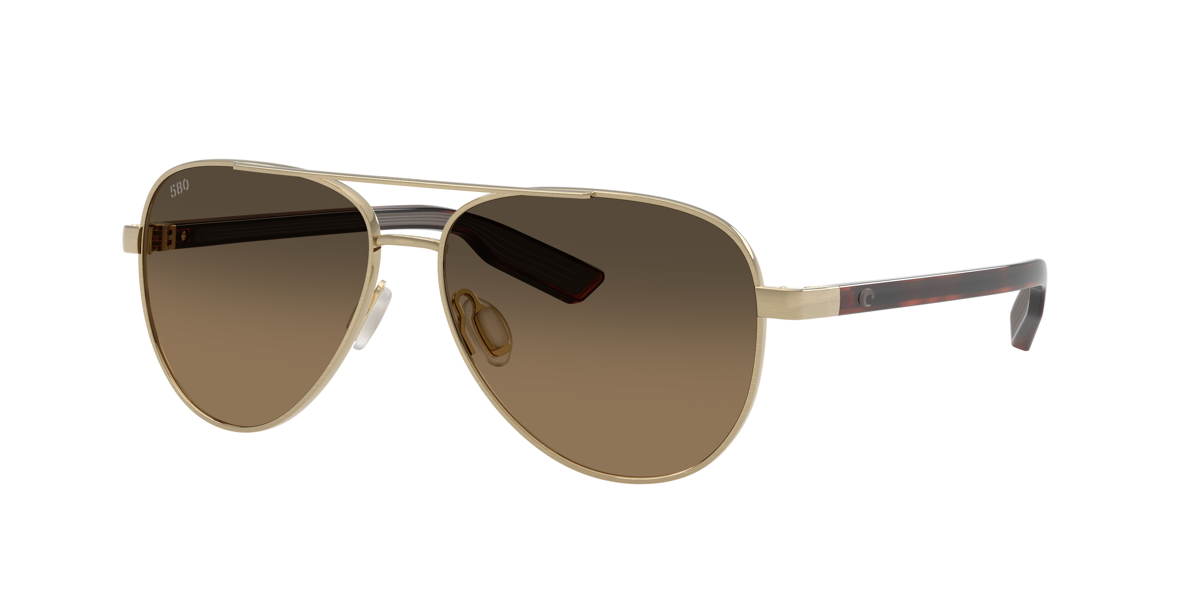 Costa Unisex Sunglass Peli -  Frame color: Brushed Gold, Lens color: Copper