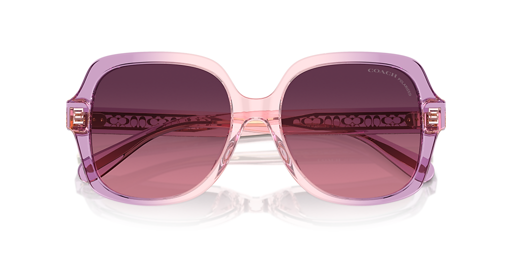 Coach CR614 M (54 - 17) with Red lenses and Pink frame 
