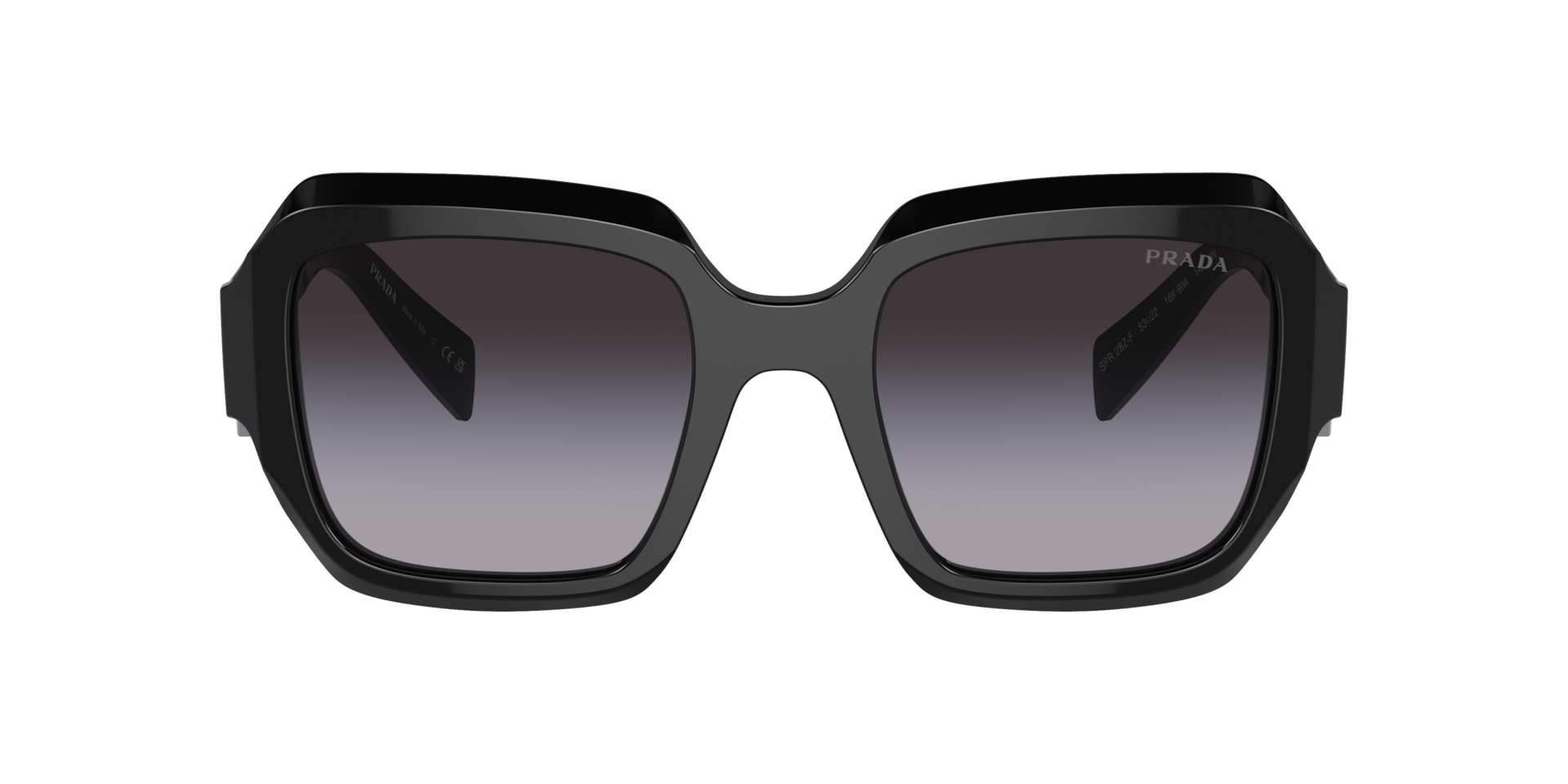 Prada PR 28ZSF L (54 - 20) with Grey lenses and Black frame