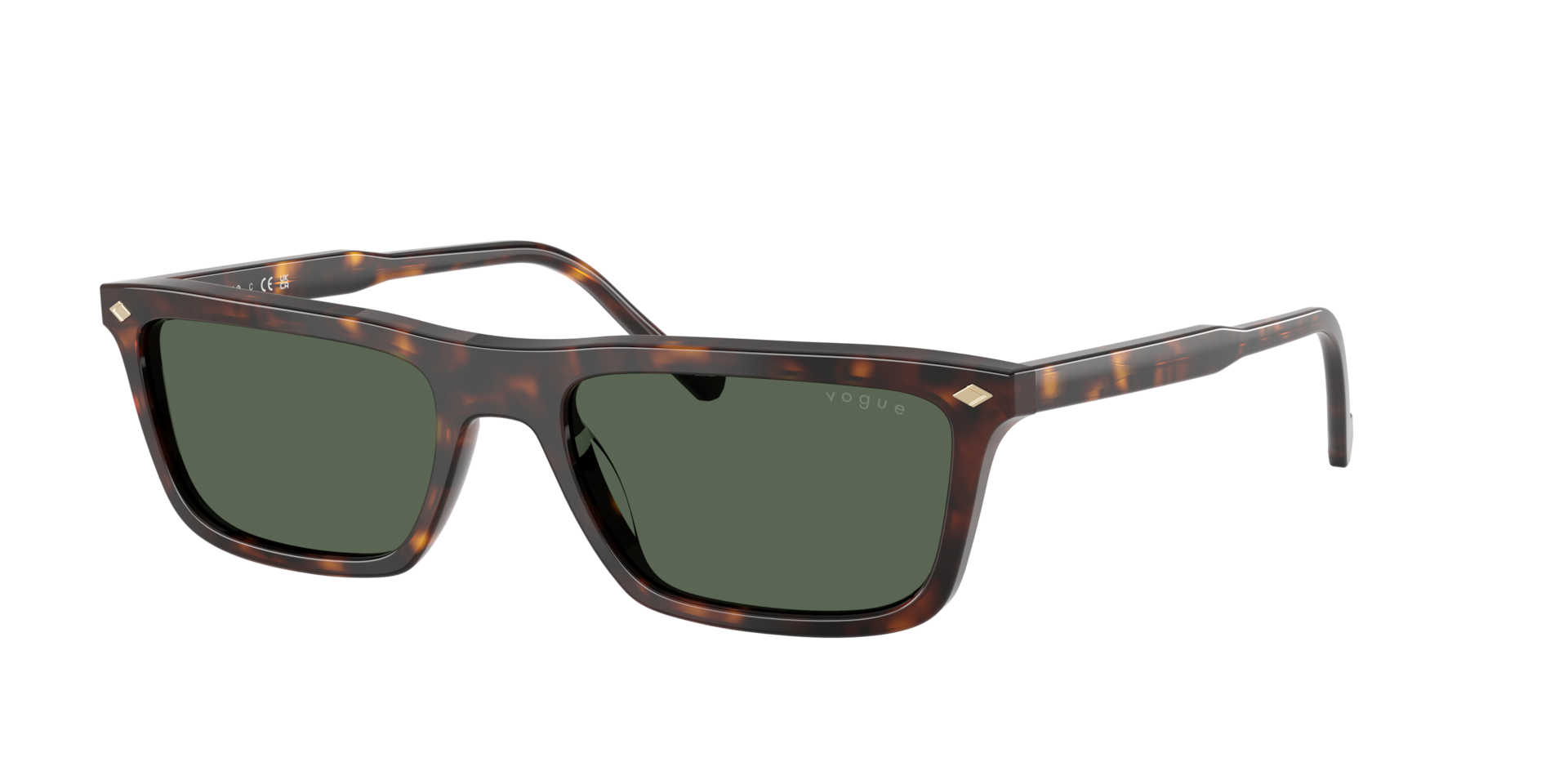 Vogue Eyewear Man Sunglass VO5687S -  Frame color: Dark Havana, Lens color: Dark Green