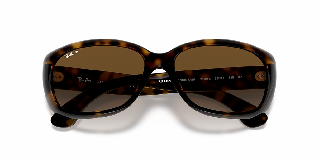 レイバン　Ray-Ban サングラス　RB4101 JACKIE OHH Ray-Ban Jackie Ohh M (58 - 17) with Brown lenses and Tortoise