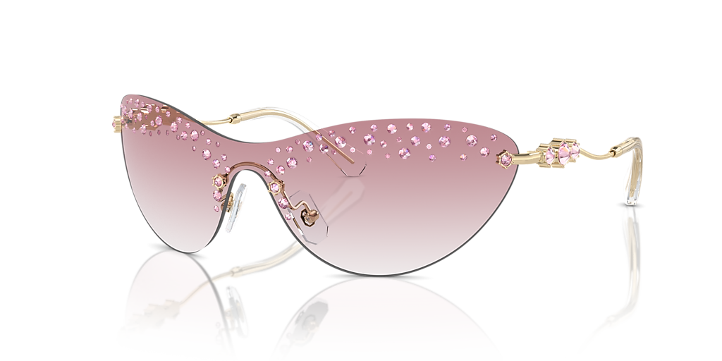 Swarovski SK7023 XL (0 - 137) com Lentes Rosa e Armação Ouro