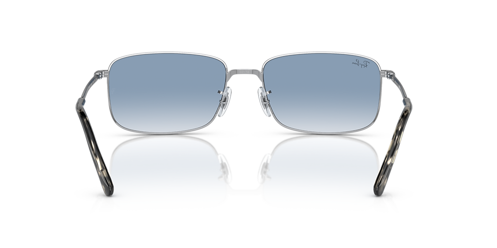 Ray-Ban RB3717 XL (57 - 18) with Blue lenses and Silver frame