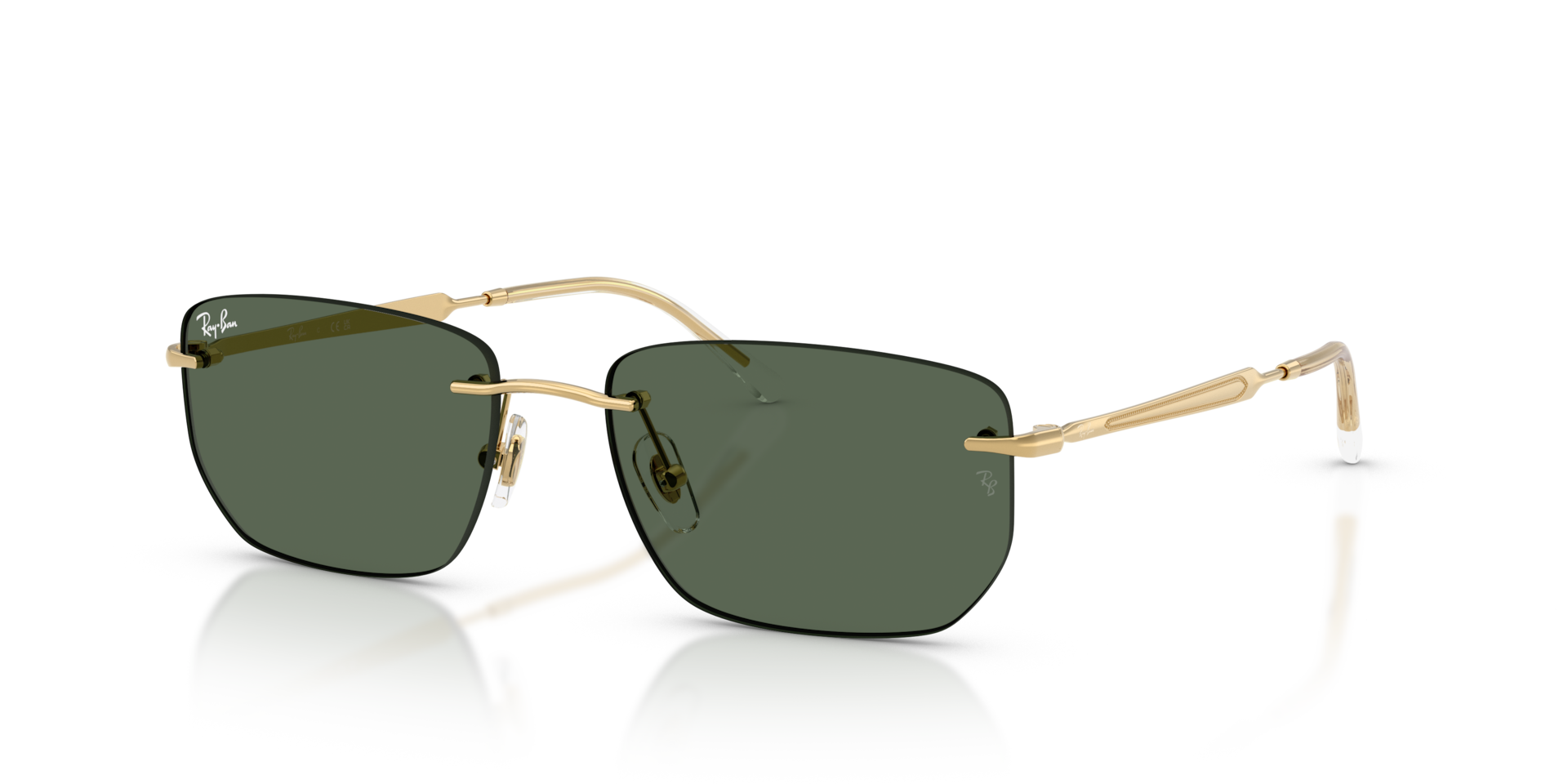 Ray-Ban RB3768 M (56 - 17) with Green lenses and Gold frame