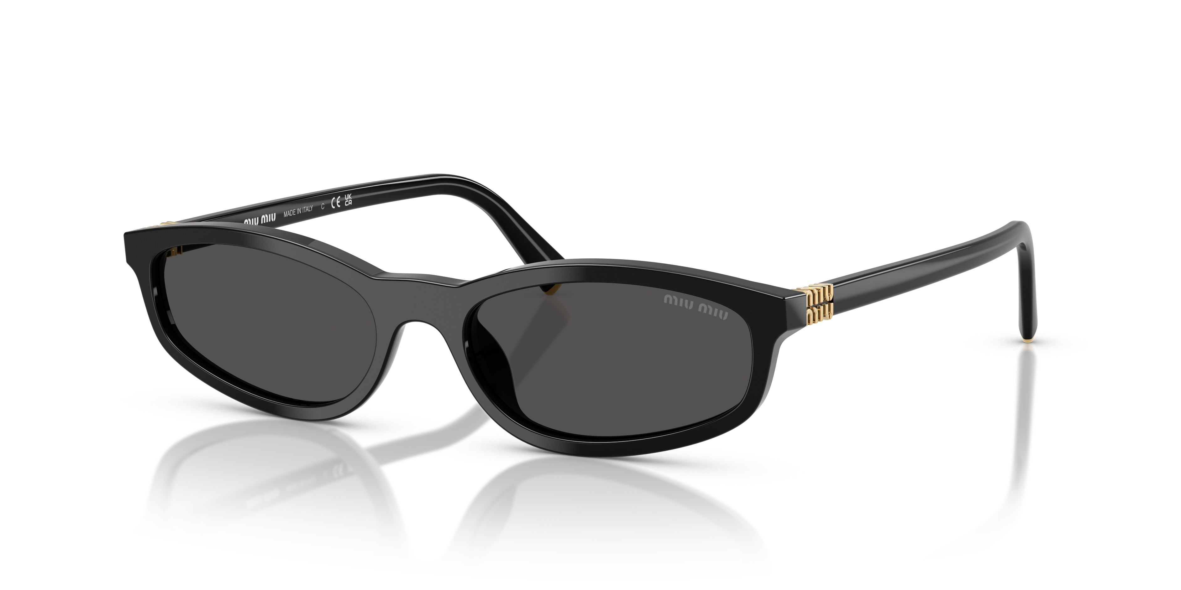 Miu Miu MU A06S S (54 - 17) with Grey lenses and Black frame