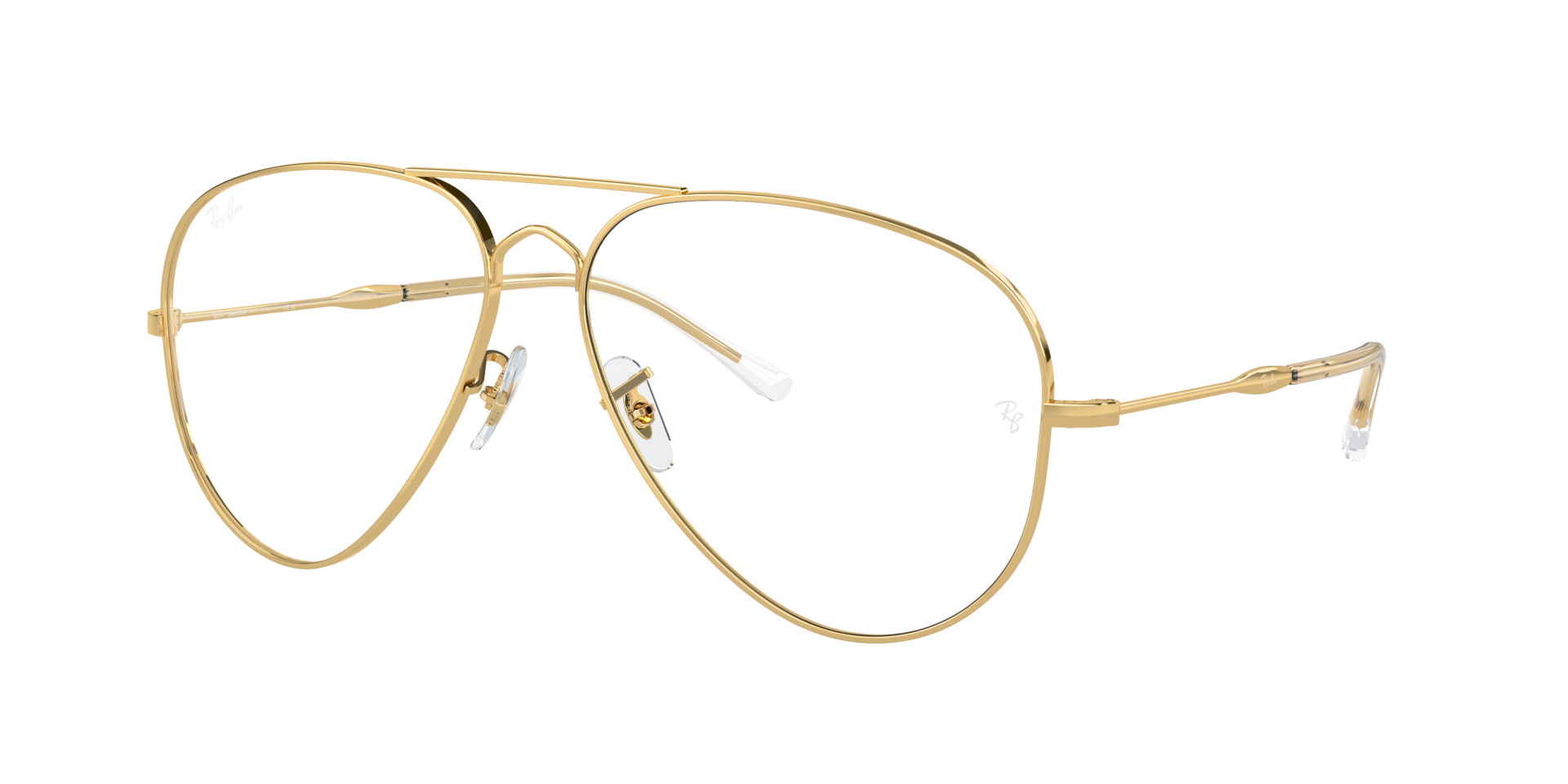 RAY-BAN Unisex Sunglasses Old Aviator Transitions® - Frame color: Arista Gold, Lens color: Clear/Blue