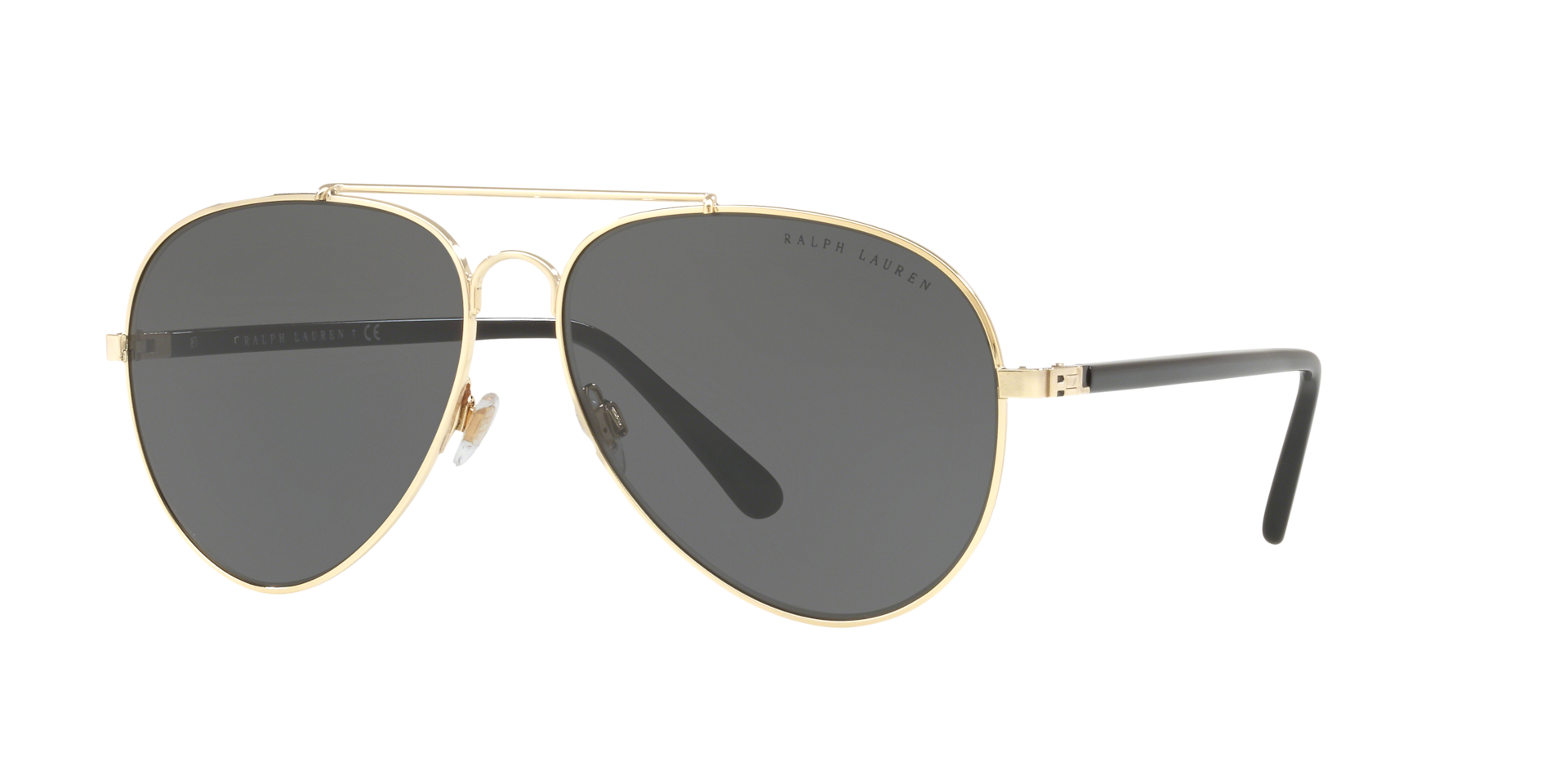 Ralph Lauren Woman Sunglass RL7058 -  Frame color: Shiny Pale Gold, Lens color: Grey