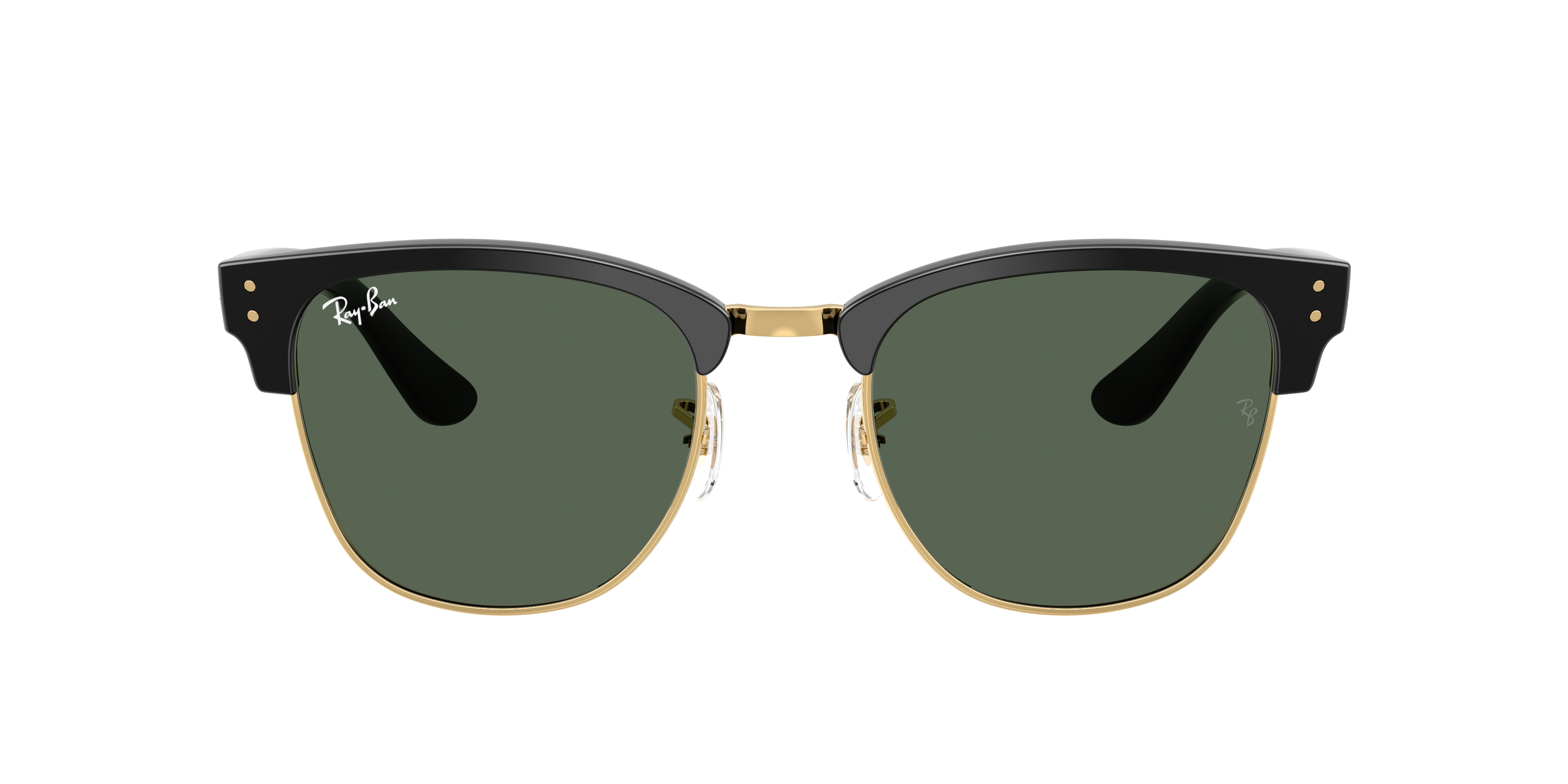 小物 Ray-Ban CLUBMASTER Ray-Ban Clubmaster Reverse L (54 - 21) with Green lenses and Black