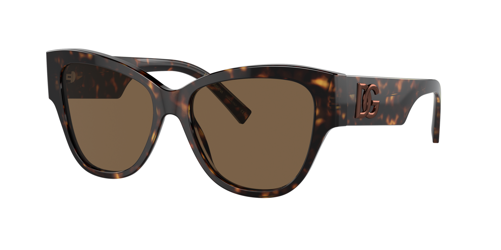Dolce&Gabbana Woman Sunglass DG4449 -  Frame color: Havana, Lens color: Dark Brown