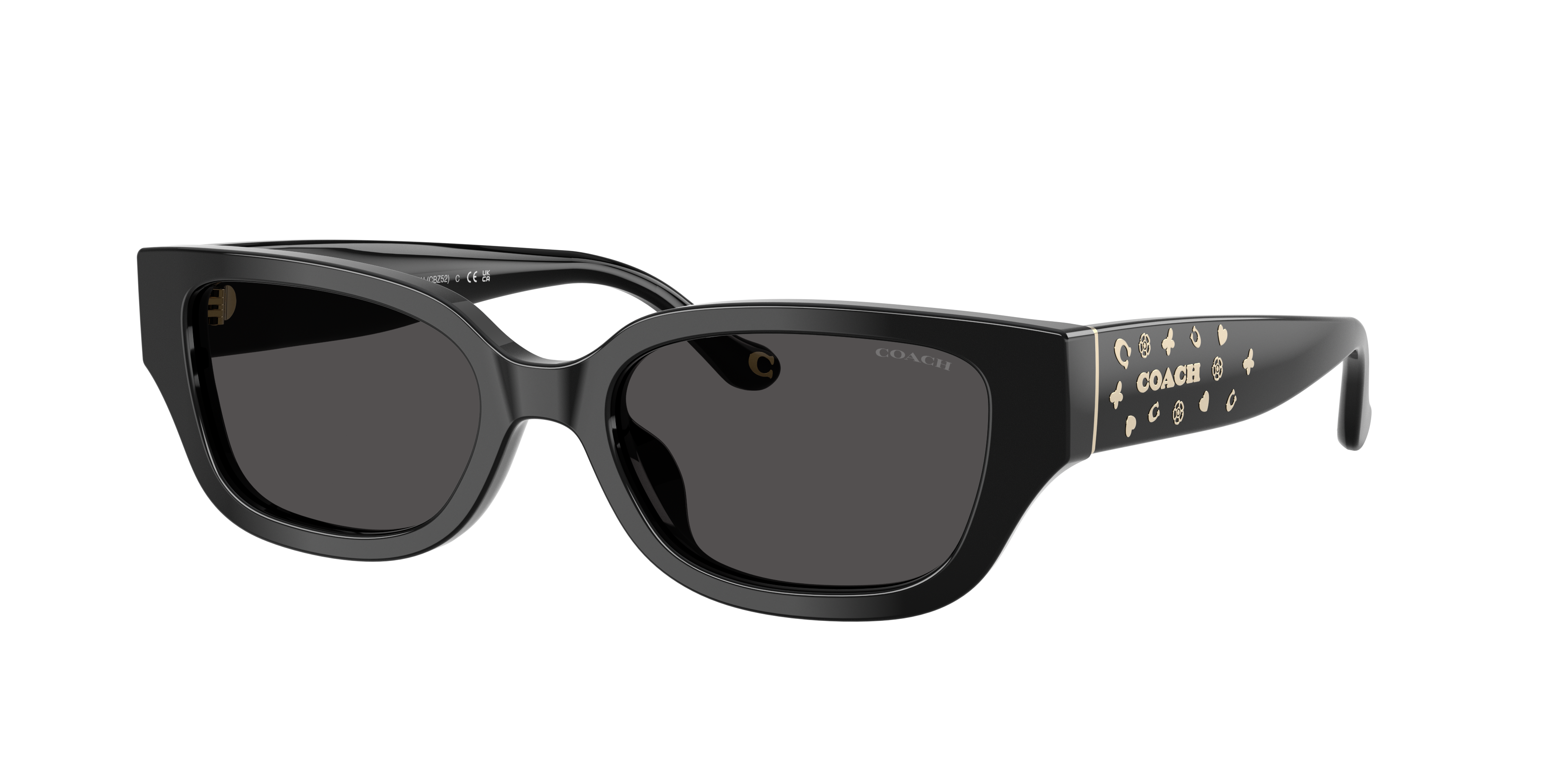 Coach Woman Sunglass CBZ52 -  Frame color: Black, Lens color: Grey Solid