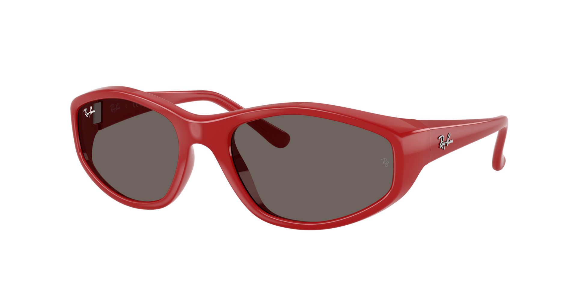 Ray-Ban Unisex Sunglass RB2228 -  Framekleur: Rood, Lenskleur: Donkergrijs