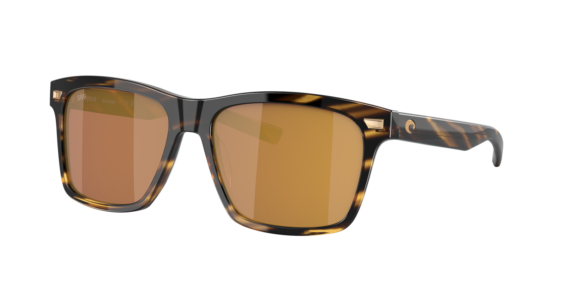 Costa Homme Sunglass Aransas - Couleur du Monture caille Couleur de Lentille Or effet miroir 172 €