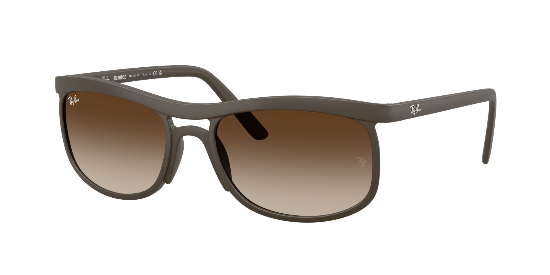 Ray-Ban Unisex Sunglass RB4452 Liteforce -  Frame color: Sand Brown, Lens color: Gradient Brown