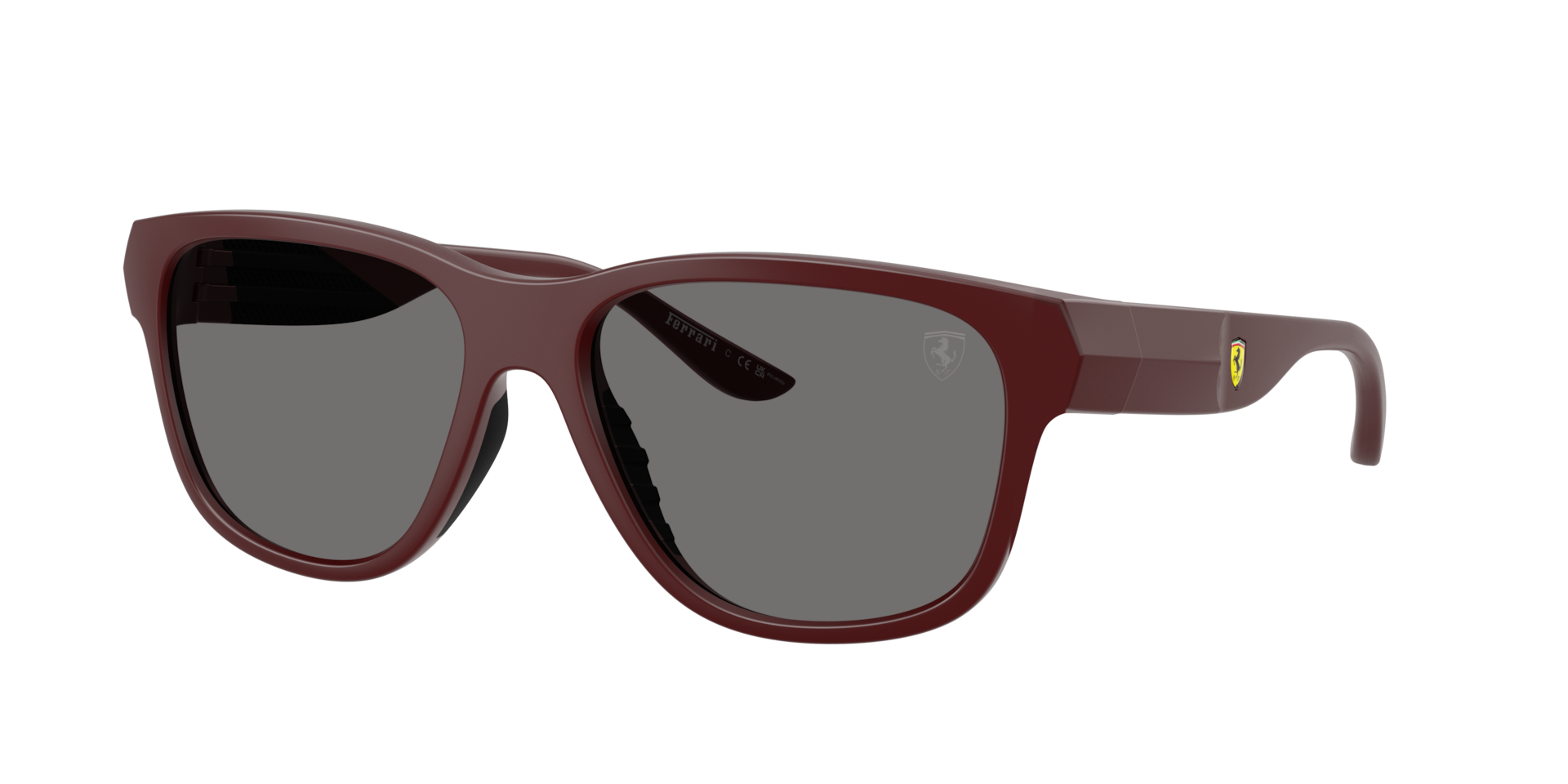 Scuderia Ferrari Man Sunglass FZ6028U -  Frame color: Red Bordeaux Matte, Lens color: Dark Grey Polarized