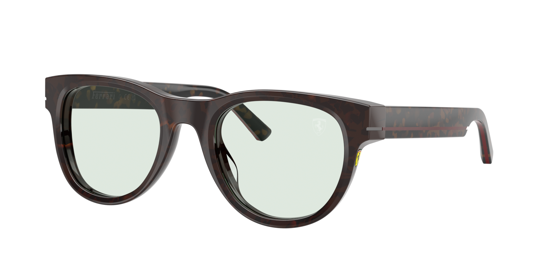 Ferrari Scuderia Green Fz6034u 774/2 Man Sunglasses Acetate Turtle Round Normal - Image 2