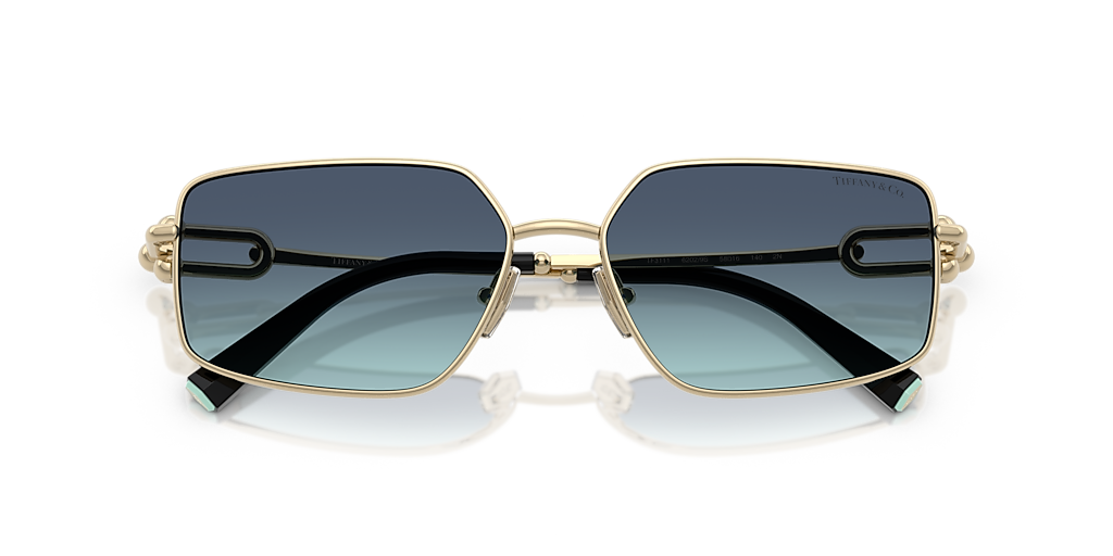 Tiffany & Co. TF3111 XL (58 - 16) with Blue lenses and Gold frame