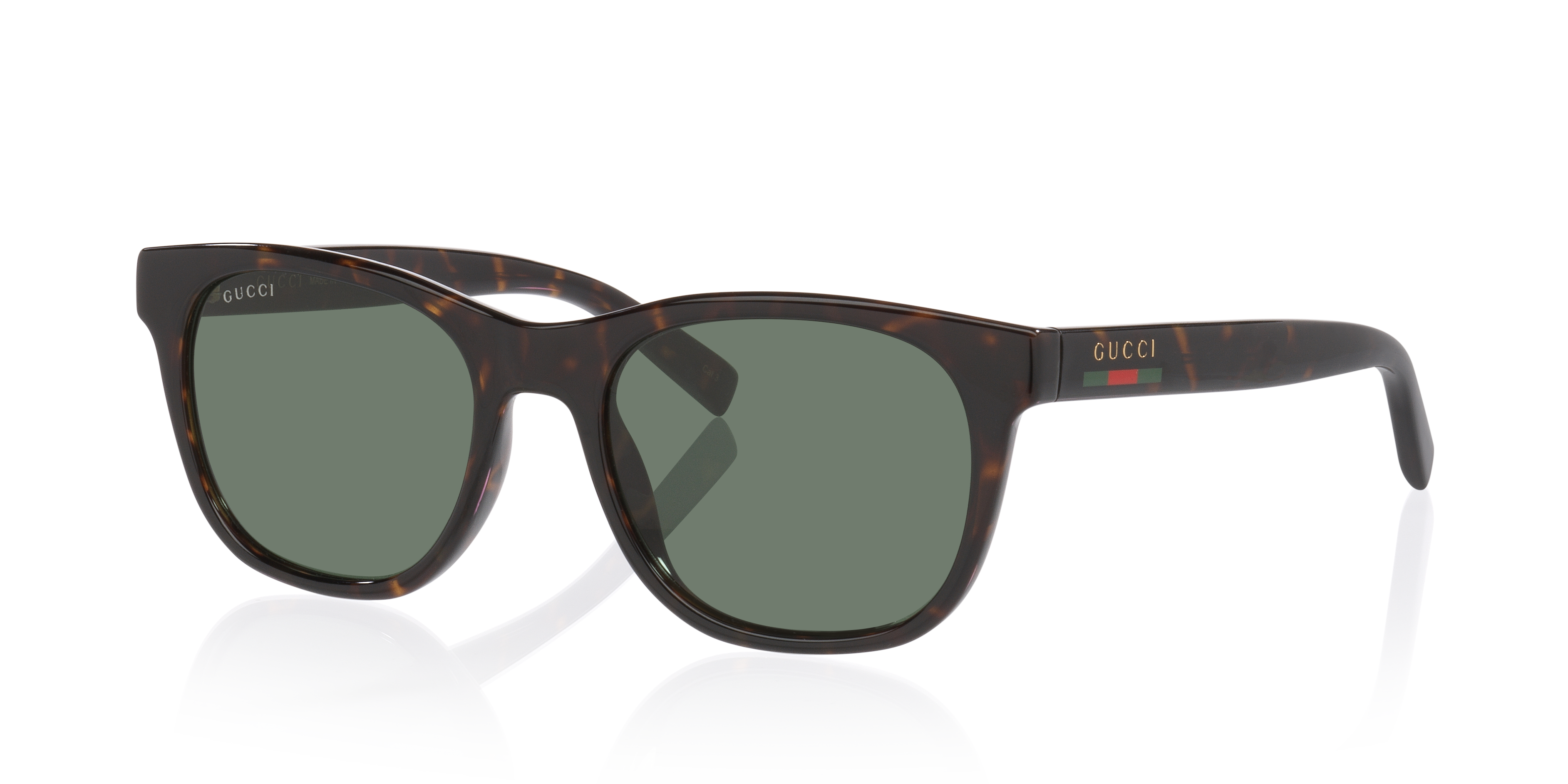 Gucci GG1985S M (54 - 19) with Green lenses and Tortoise frame