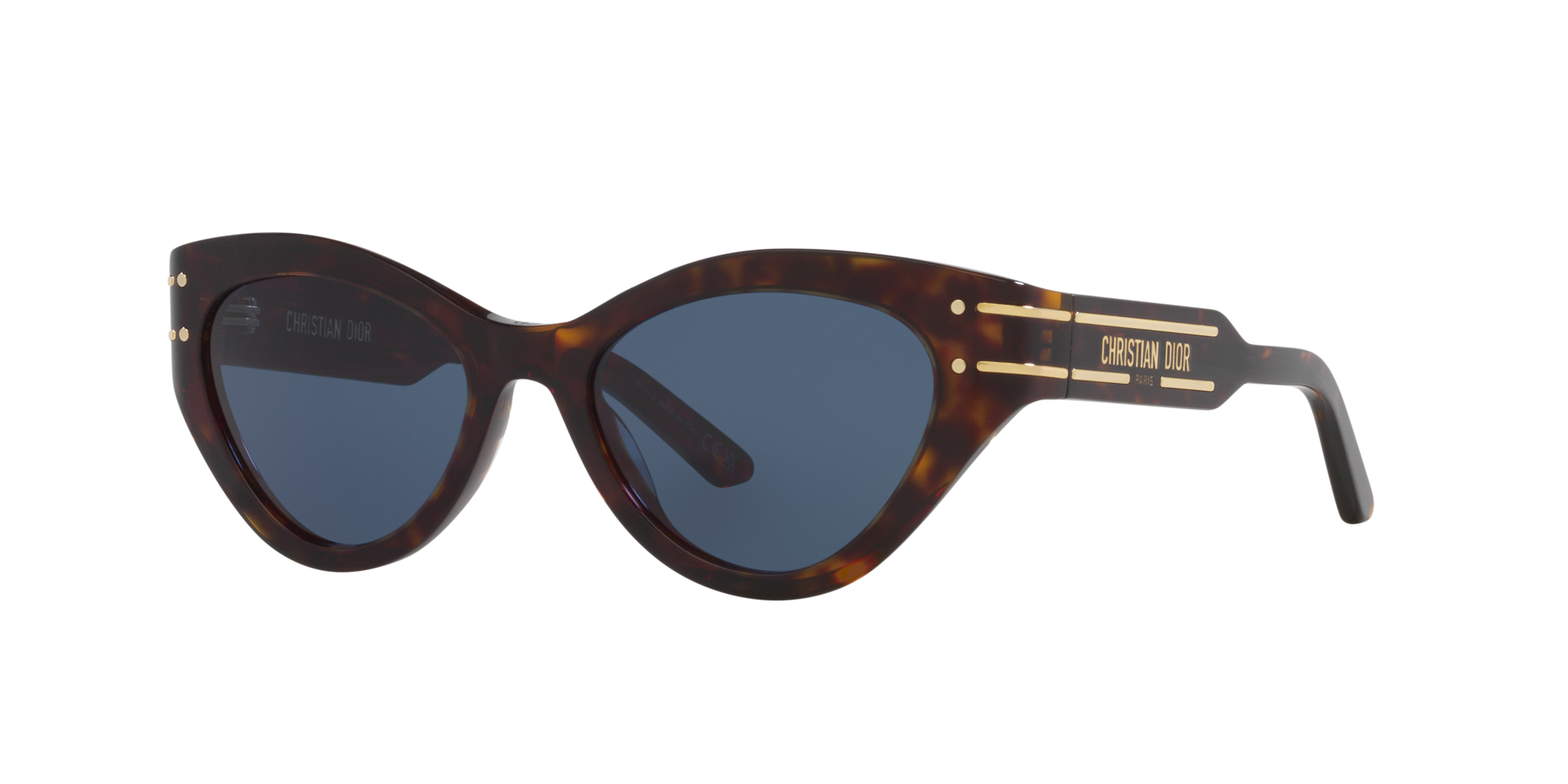 DIOR DiorSignature B7I XS (52 - 18) with Blue lenses and Tortoise