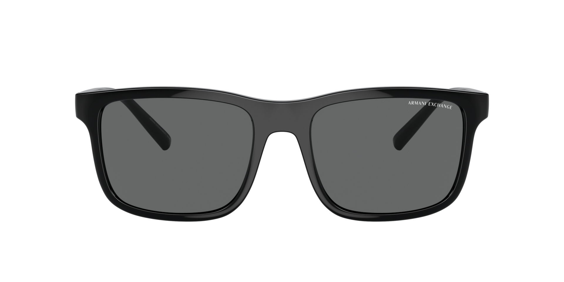 【ah415】 Armani Exchange AX4145S XXL (57 - 19) with Grey lenses and Black