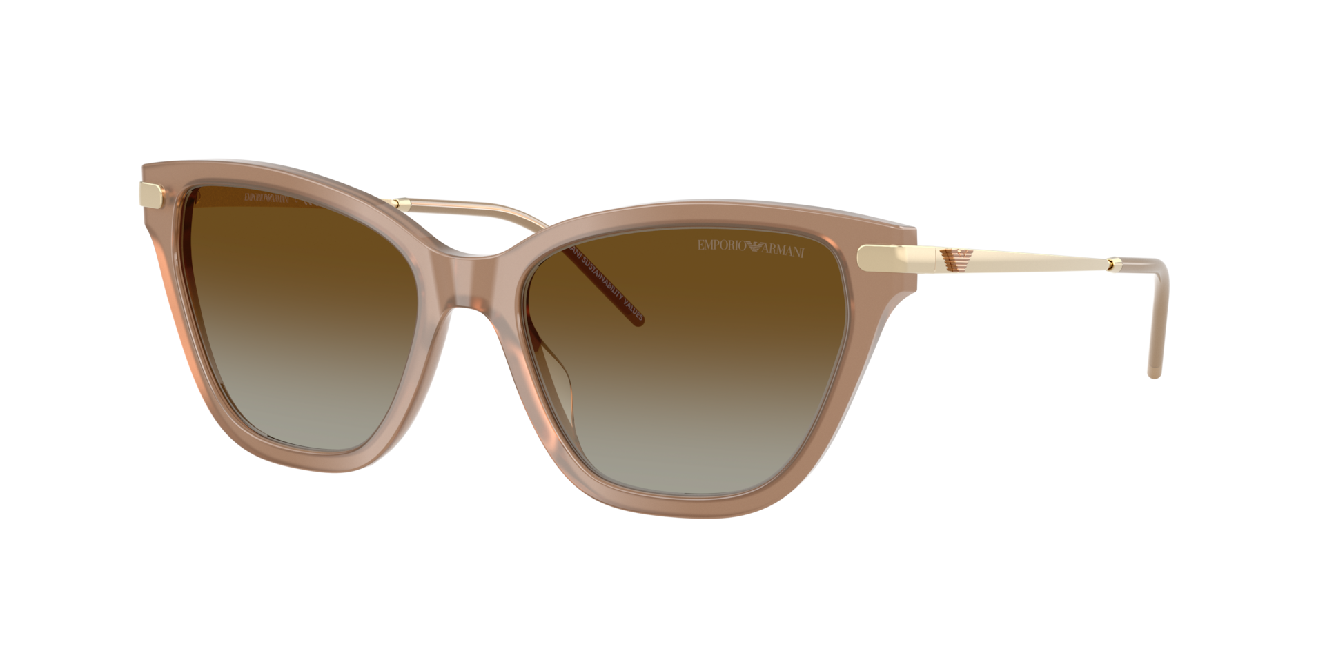 Emporio Armani Femme Sunglass EA4251 - Couleur du Monture Toundra opale brillant Couleur de Lentille Brun dgrad polaris 99 €