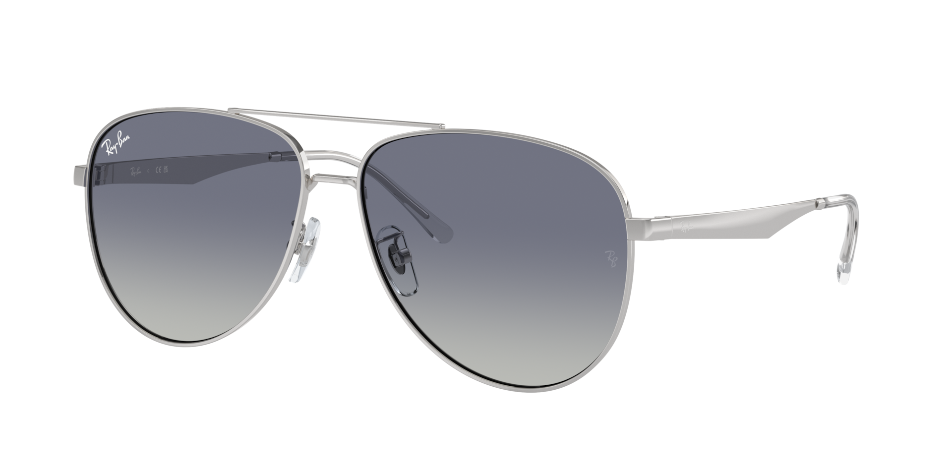 Ray-Ban RB3712D XXL (62 - 14) with Grey lenses and Silver frame