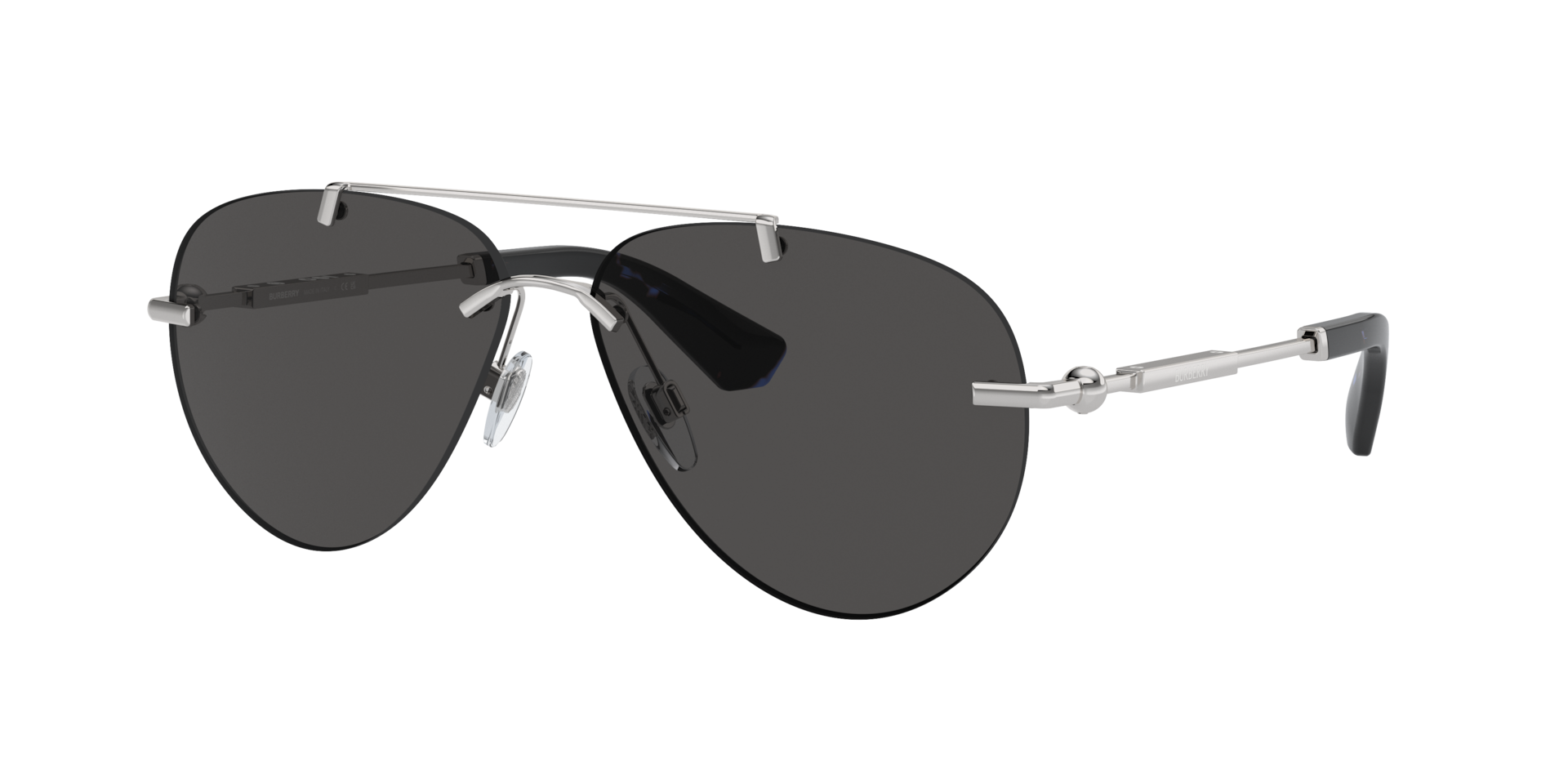 Burberry BE3151 XL (60 - 13) with Grey lenses and Silver frame