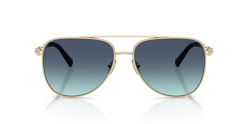 Tiffany & Co. TF3116 XL (59 - 15) with Blue lenses and Gold frame