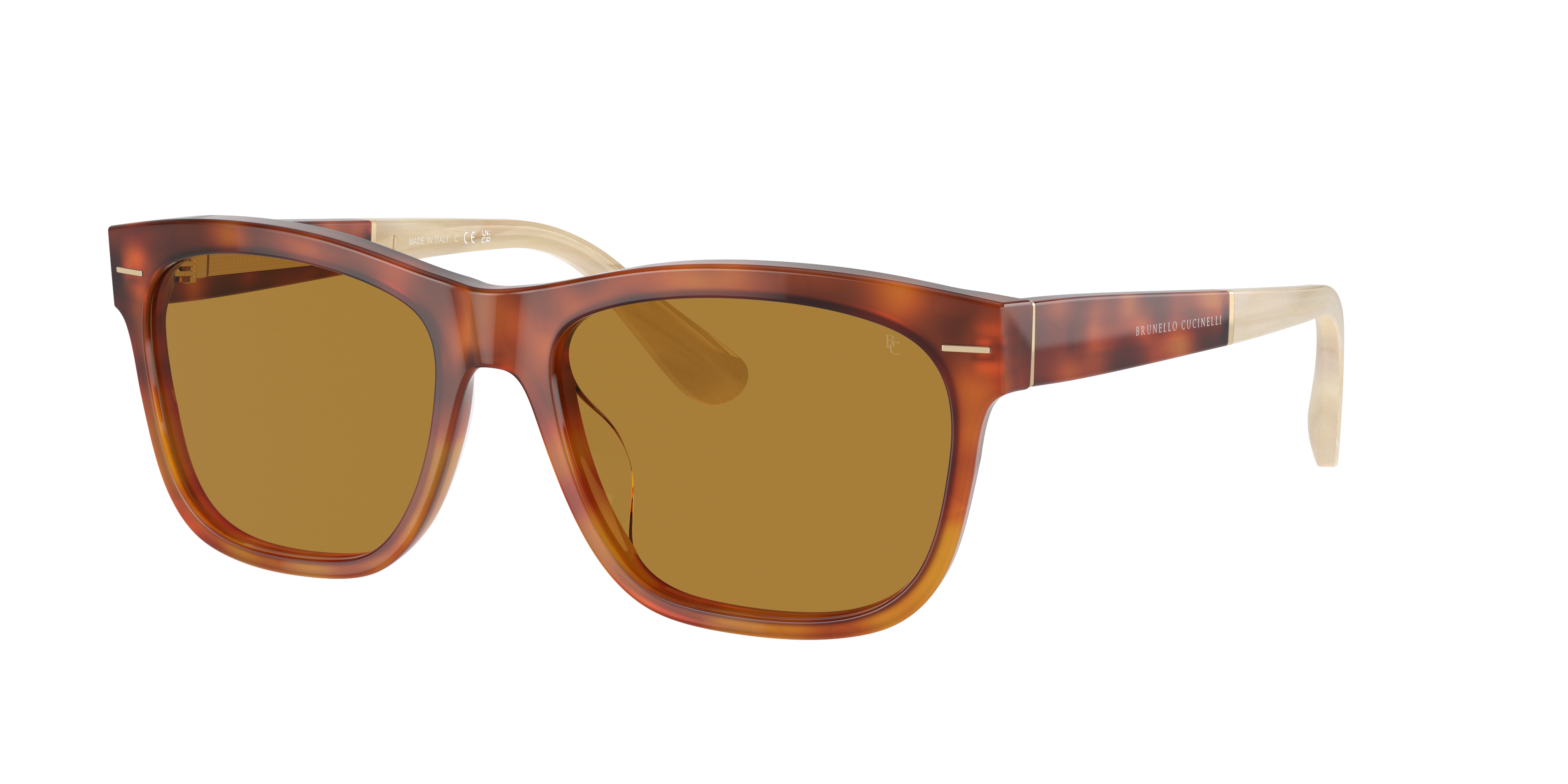 Brunello Cucinelli Unisex Sunglass BC4003S -  Frame color: Havana, Lens color: Canaletto