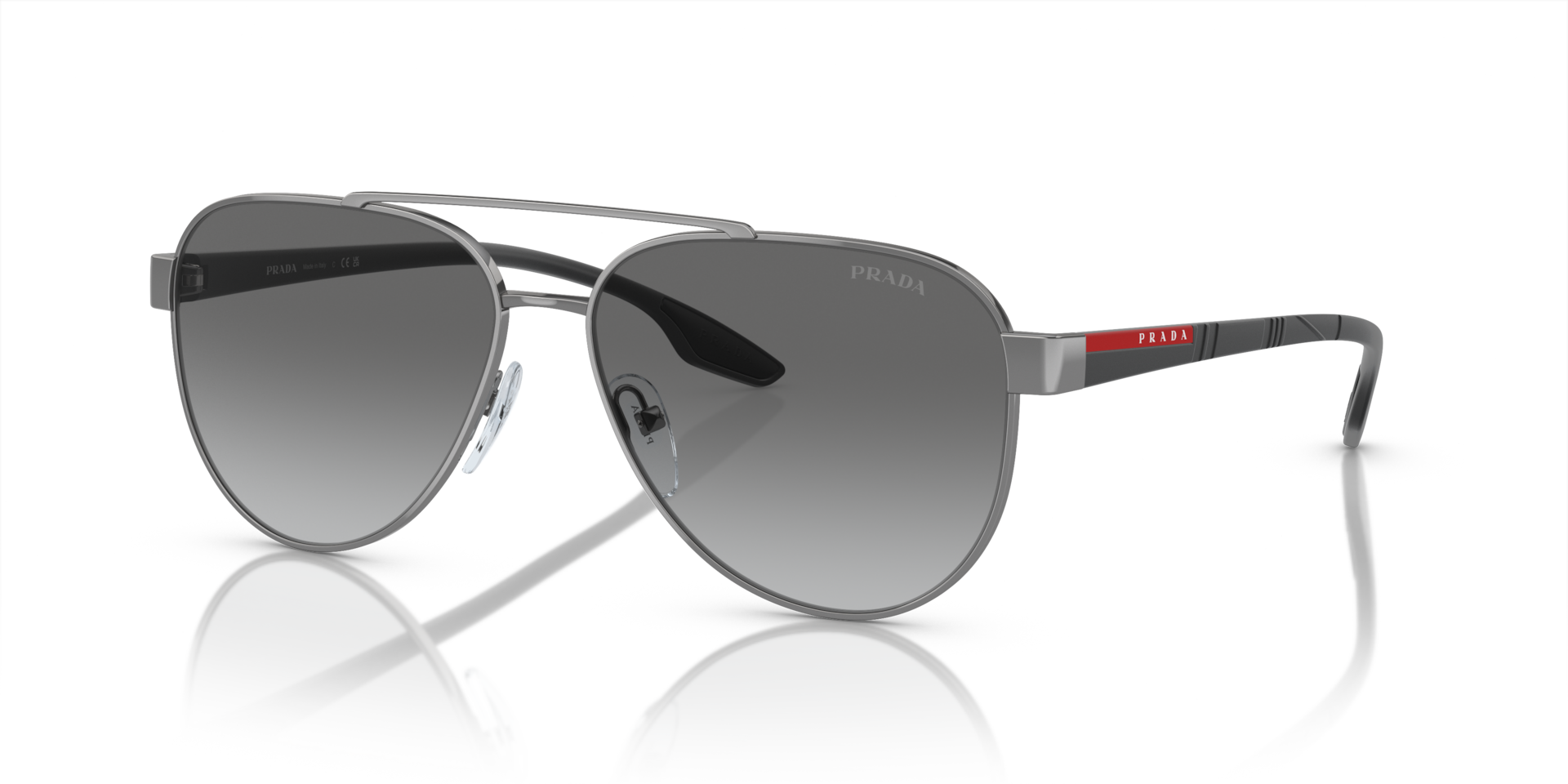 Prada Linea Rossa Lifestyle L (58 - 14) with Grey lenses and Grey