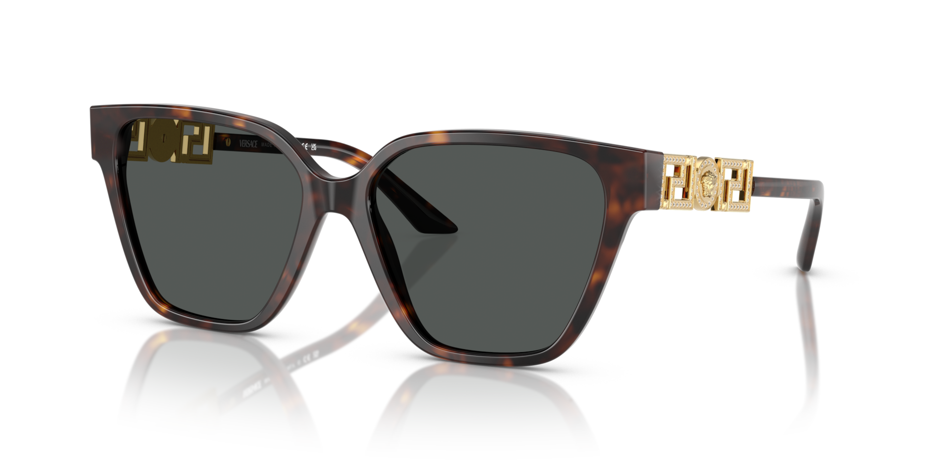 Versace VE4471B L (56 - 16) with Grey lenses and Tortoise frame