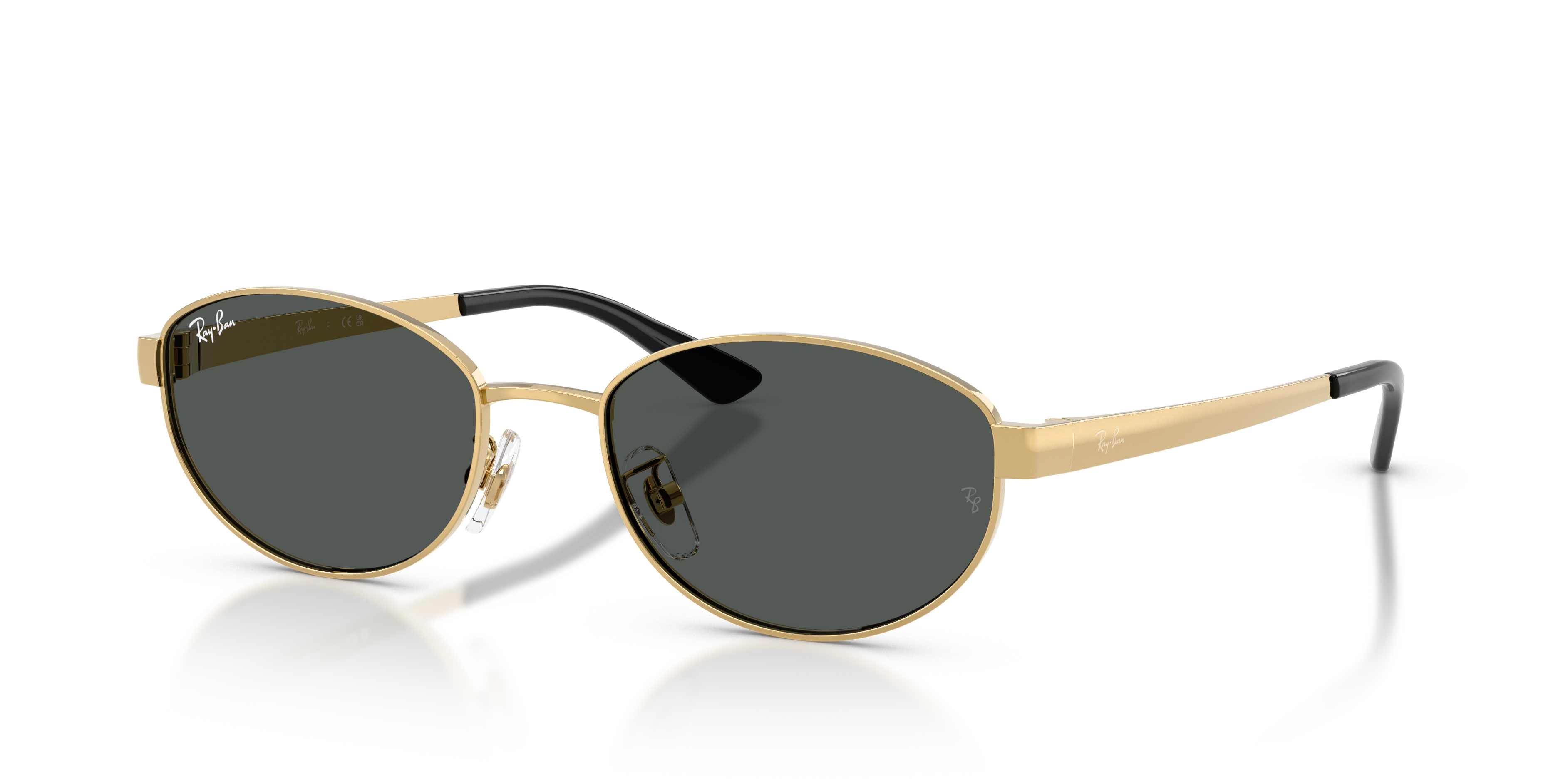 Ray-Ban RB3774D L (55 - 19) with Grey lenses and Gold frame | Sunglass Hut
